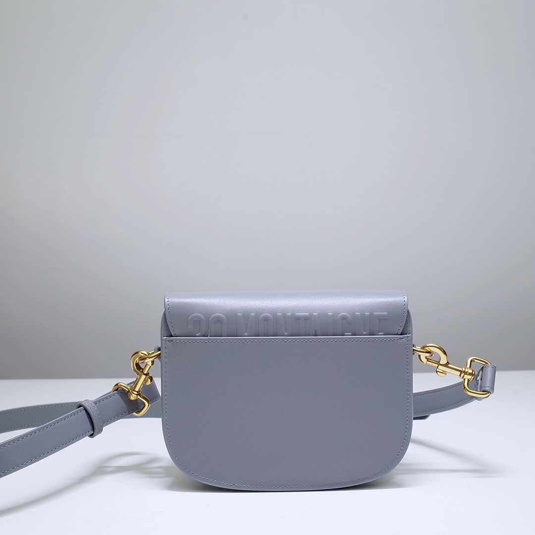 Mini Dior Bobby Bag Grey Box Calfskin